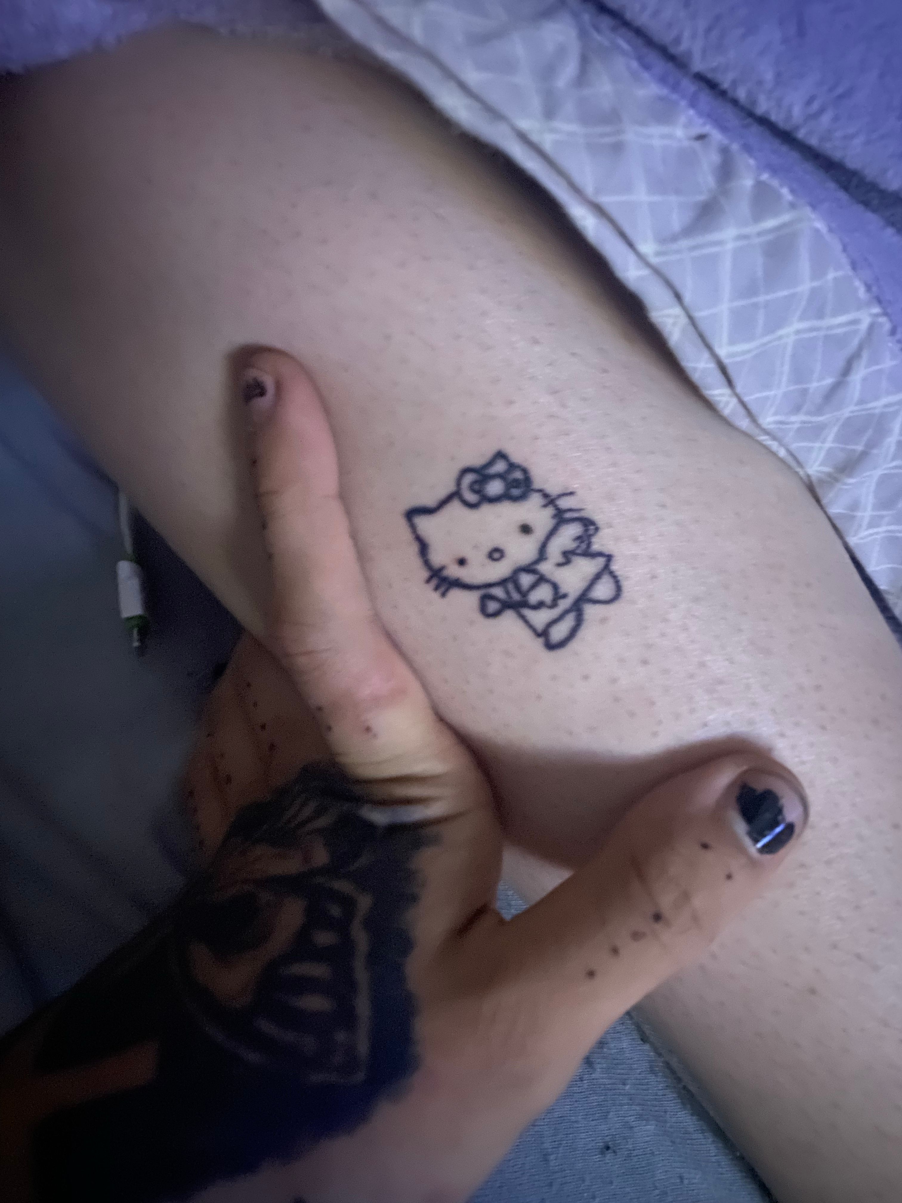 Adam Jarvis on Twitter Simple Hello Kitty tattoo done today  MidnightTattooStudio HelloKitty tattoo ink httptcoOJx6R0xRv4   Twitter