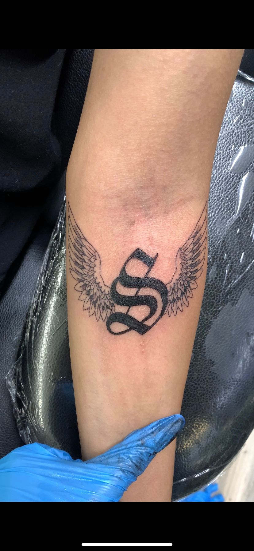 Initial Letter Tattoo - Black Poison Tattoos