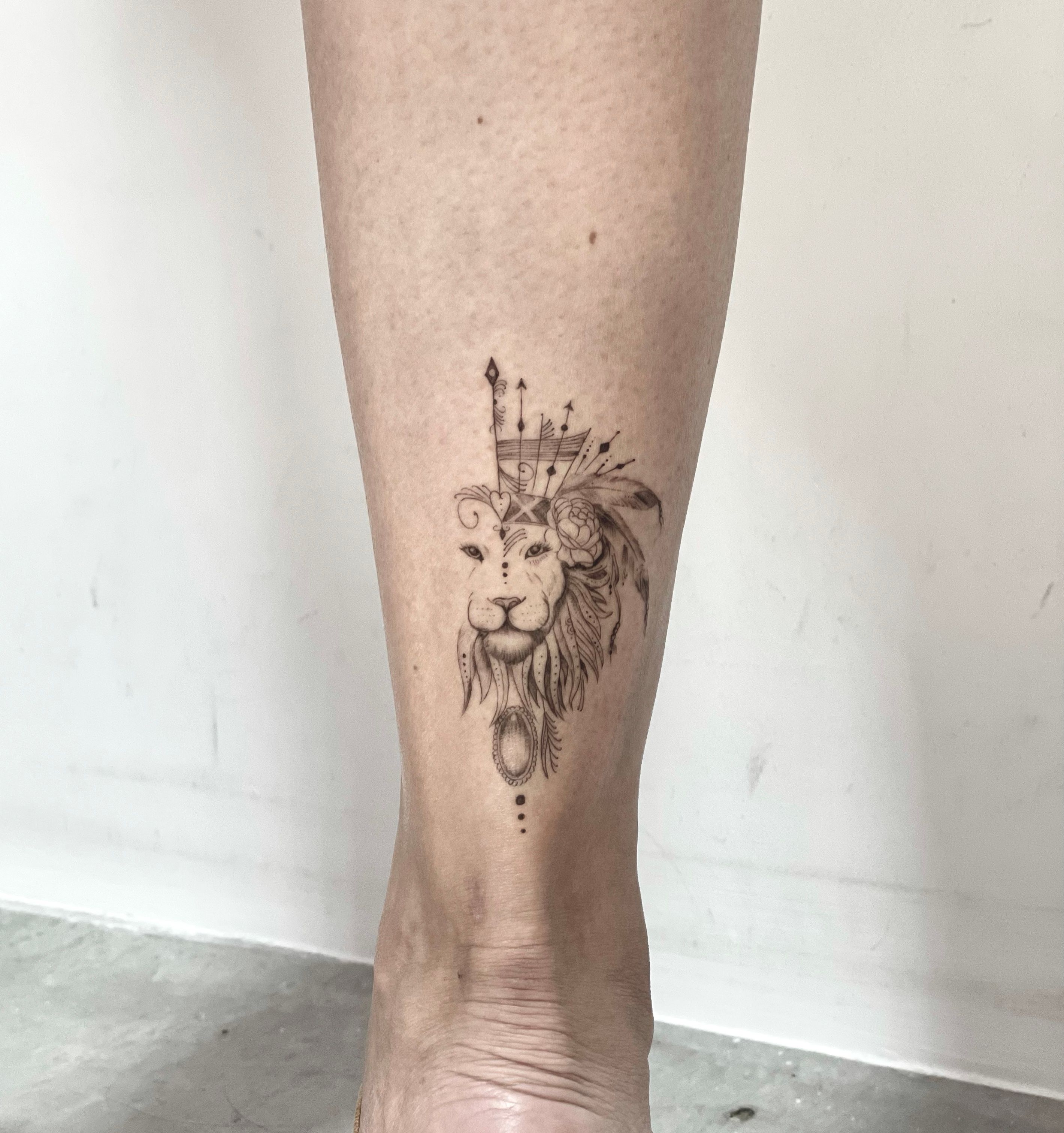 Lion Portrait Temporary Tattoo - Set of 3 – Little Tattoos