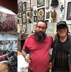 Getting tattooed by the master! Jonathan Shaw 2017