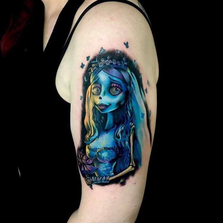 Corpse bride tattoo done as  Scott Morton Tattoo Artist  Facebook