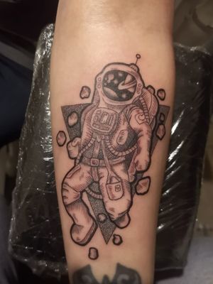 Spaceman tattoo