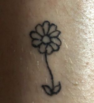 Little flower tattooed by friend