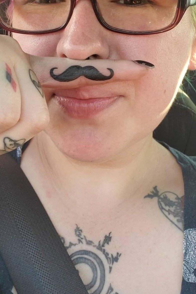 We Caught up With People Who Got Those Mustache Tattoos on Their Fingers To  See What Their Personality Is Based on Now