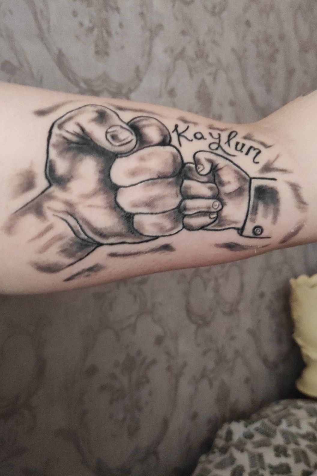 Tattoo Fist Bump Father Son