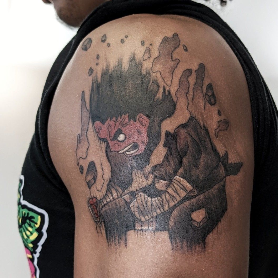 Alan Pinks on Instagram Rock Lee Open Gates tag a fan animelife  animelove animelovers animetattoo animeta in 2023  Tattoos for guys  badass Rock lee Naruto tattoo