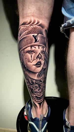 Chicana tattoo ! Feita pelo artista @cx_ink 
