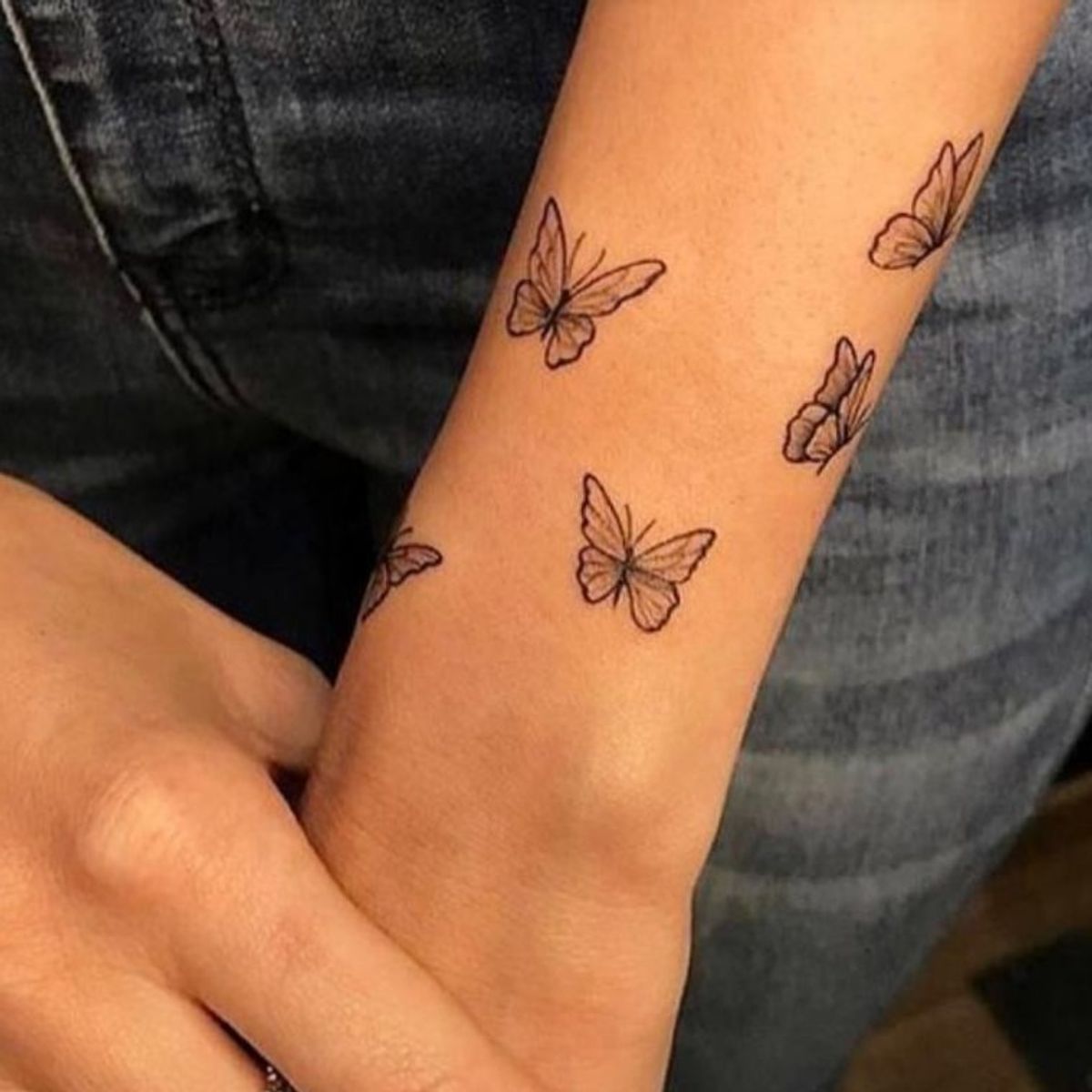 Tattoo uploaded by Maja Bjånes • Nessa Barrett's butterfly tattoo