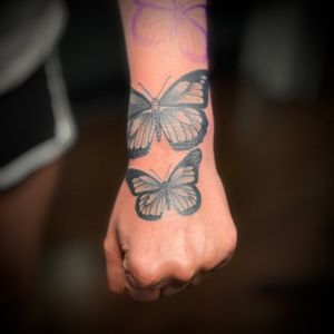 A cover up using some butterflies.