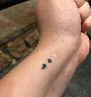 Semicolon - part of the Semicolon Tattoo Project