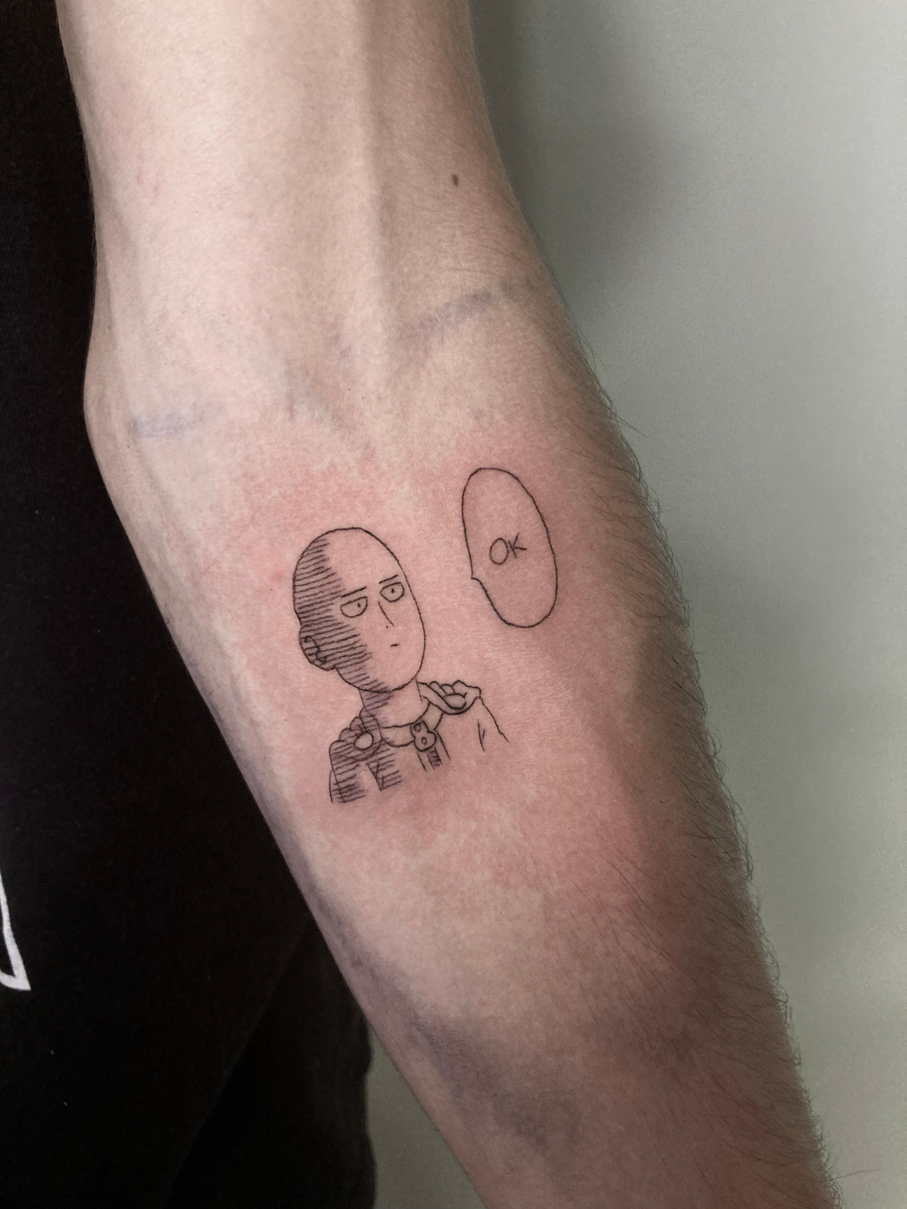 OPM tattoo by Gordotaub at Tora Sumi in Sydney  rOnePunchMan  OnePunch  Man  Know Your Meme