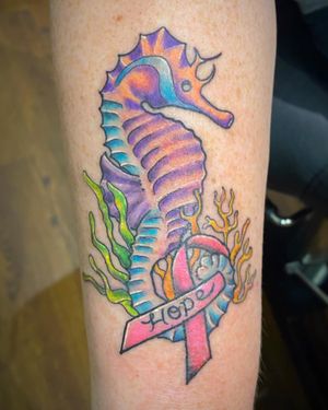 Scar cover up seahorse
