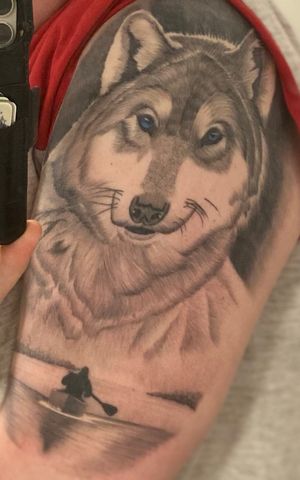 My first wolf tattoo 🐺