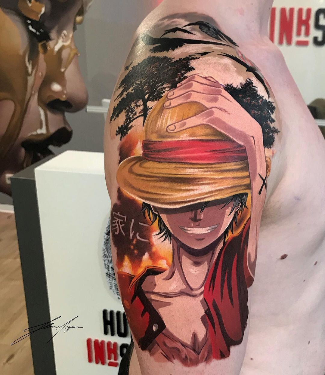 Off The Ground Ink  Monkey DLuffy from One PieceTattoo by alcaterin tattoo Follow us for more amazing post and stories   tattoo tattoos  tattooed tattooist tattooartist tattoolife tattooidea tattoodesign  ink 