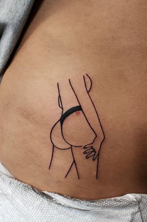 Big booty tattoo
