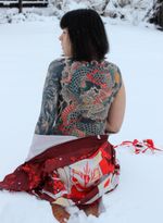 Dragon back piece in progress