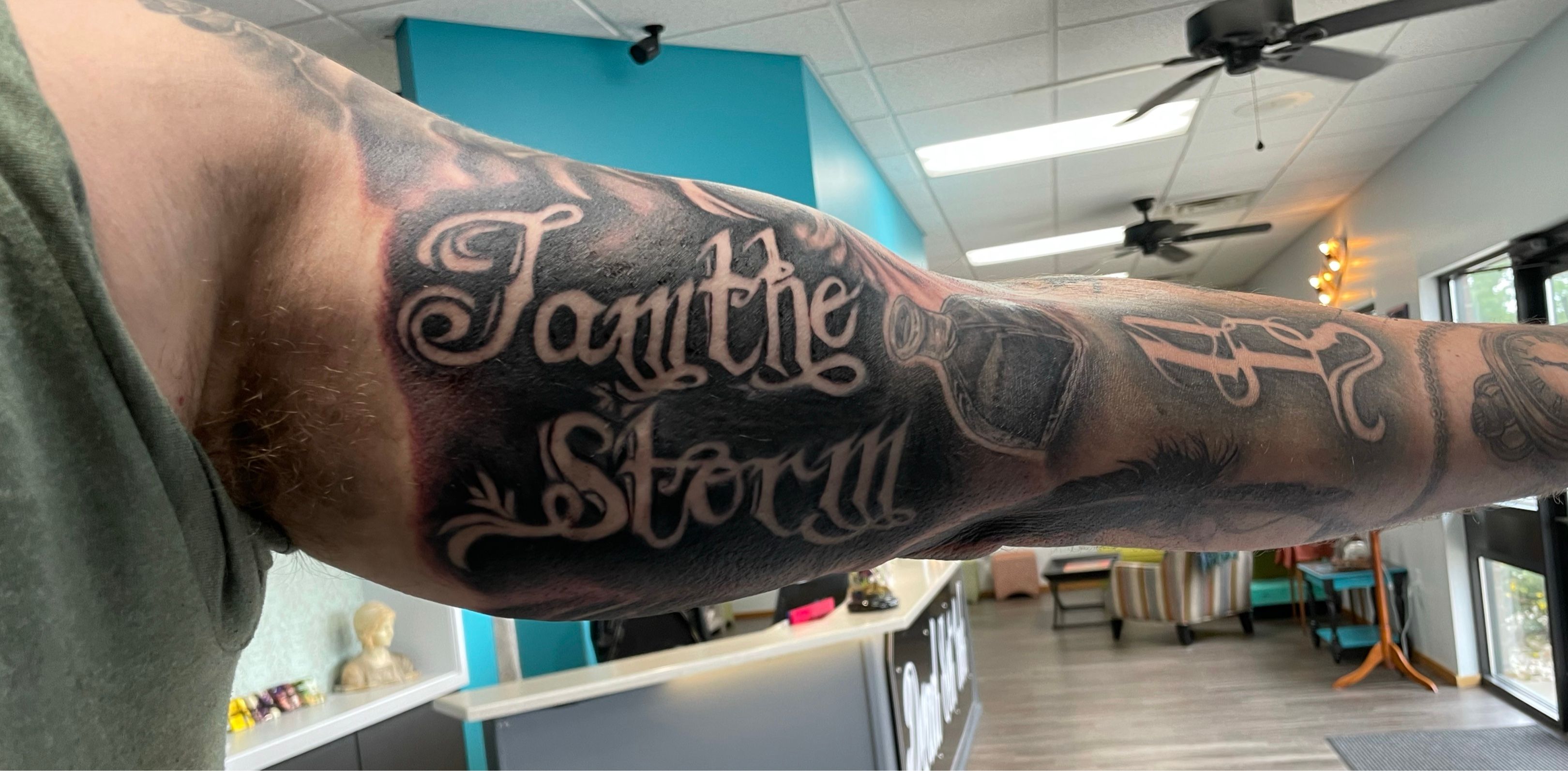 I am the storm  tattoo quote download free scetch