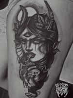 Demon woman tattoo BonsTattoo