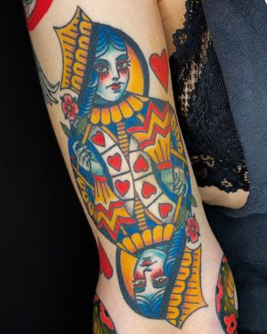 Healed and settled queen of hearts.