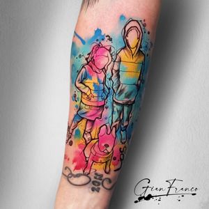“Family portrait”-sketch & watercolor-Gianfrancotattooartist@gmail.com.......#cedrik #cedriktattoo #tattoo #tatuaje #tatuajes #fullcolor #freestyle #acuarelas #watercolor #estilolibre #trashcolor #hardpainting #watercolortattoo #barcelonatattoo #barcelona #tattooartist #bcn