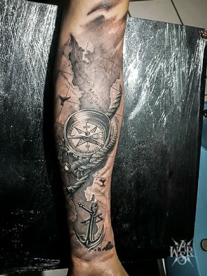 Tatuaje de Baja California Sur. ✍🏻...By: Rommel Tena ♠️#tattoowars #tattoosbcs #tattooink #tattooart #skinart
