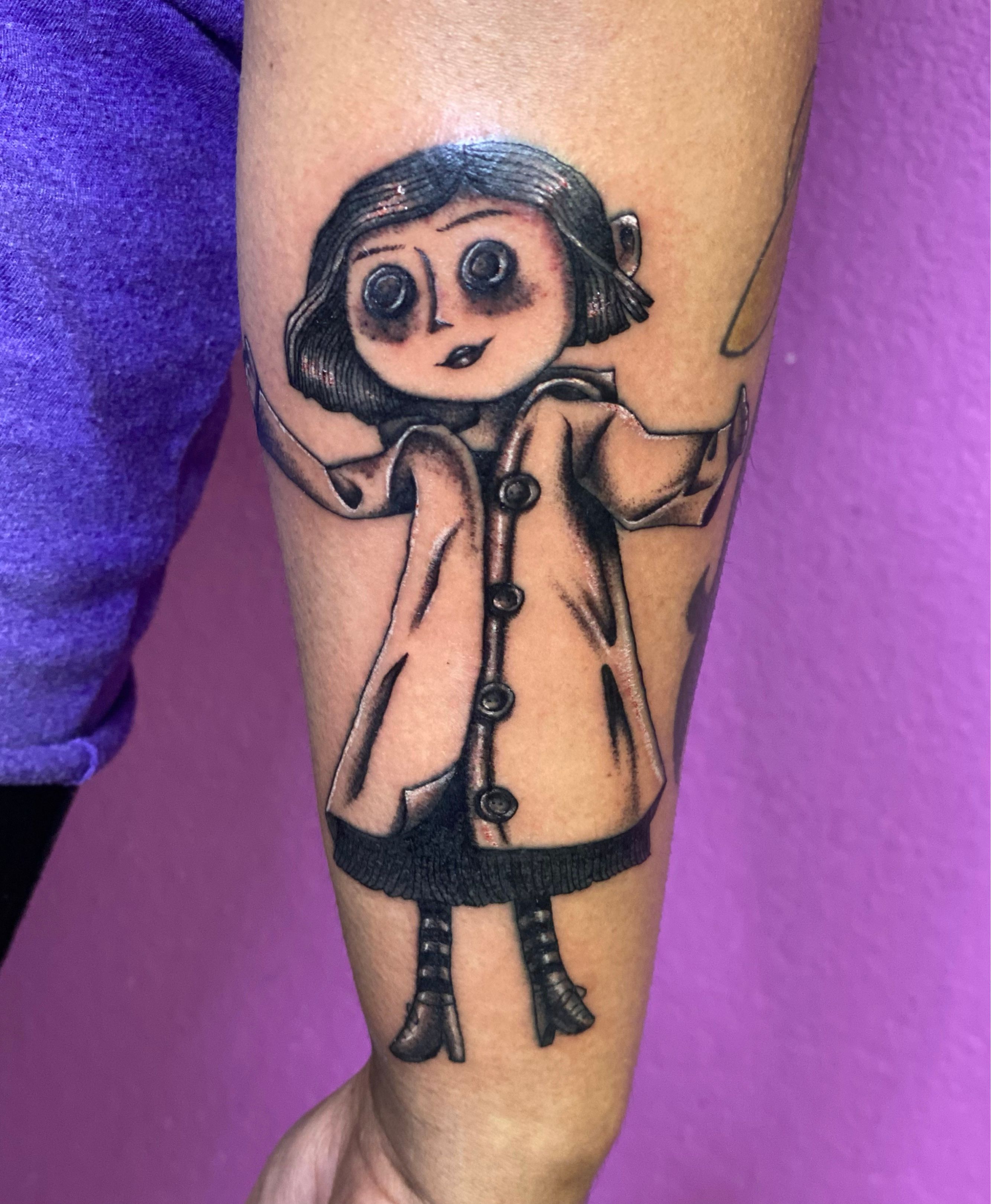 Marthyluck Tattoo  Coraline Doll Thanks Rhionna Done at  asailorsgrave  Facebook