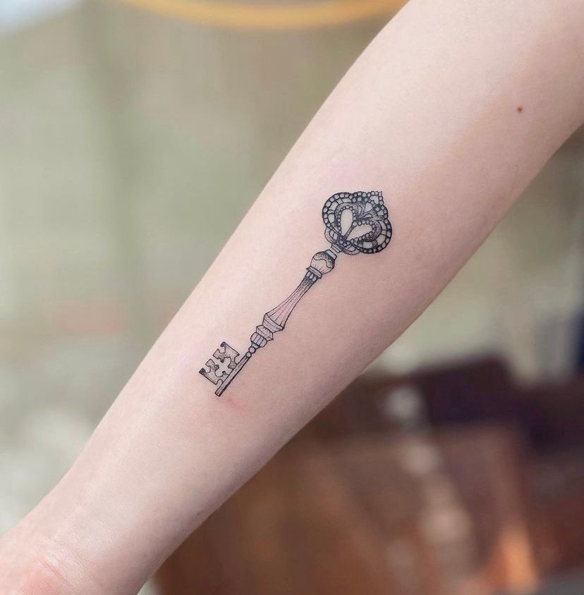 156 Stylish Lock  Key Tattoos  Meanings  Key tattoo designs Tattoos for  women Couples tattoo designs