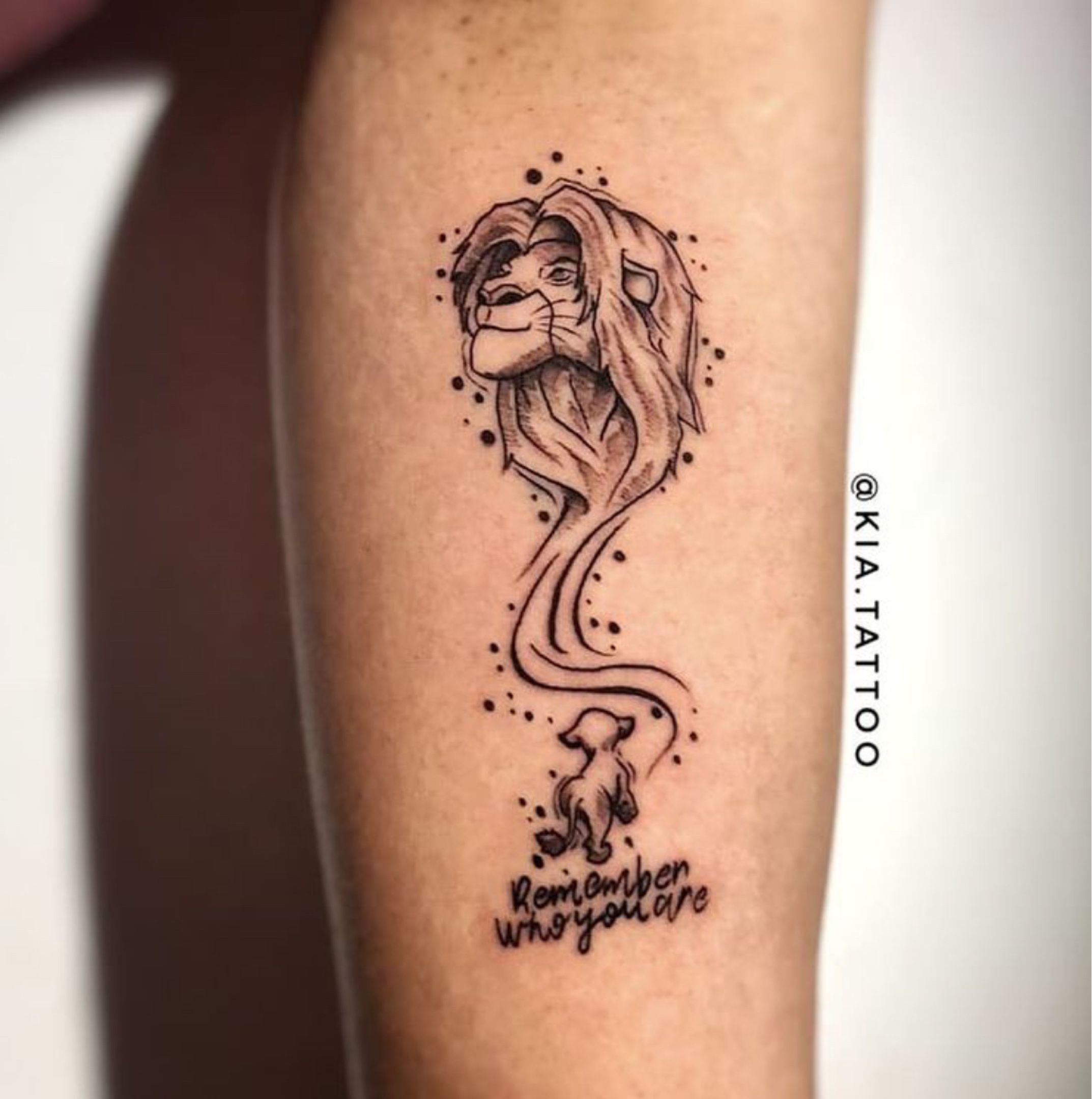 Mufasa tattoo remember who you are