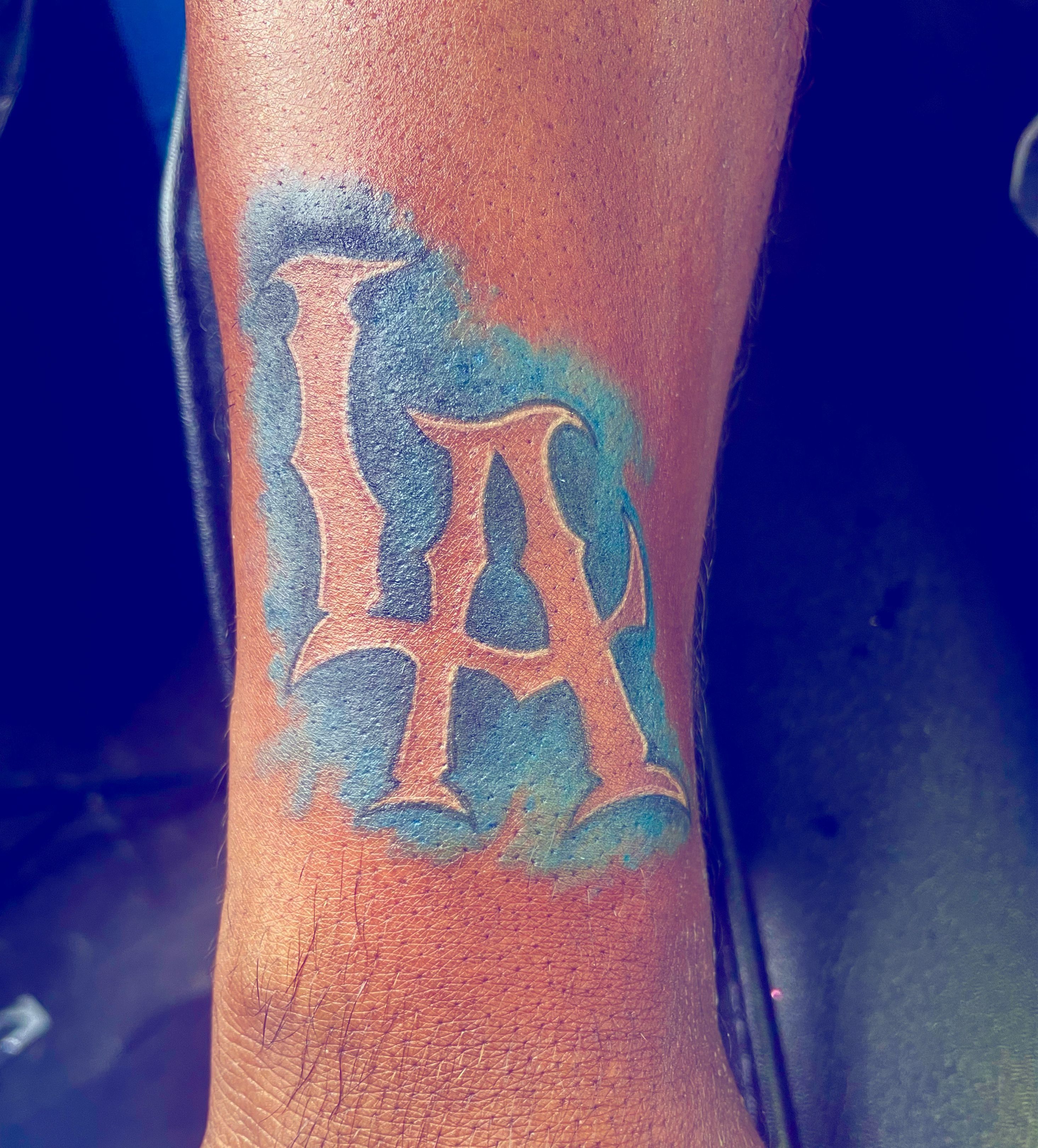 DODGERS TATTOO  Los angeles dodgers tattoo, Sleeve tattoos, Flower tattoo  on ankle