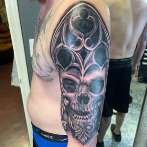 Cathedral skull tattoo