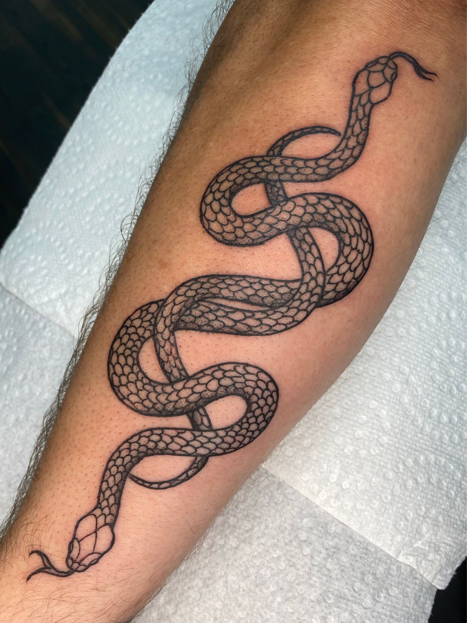 Double headed snake and dagger for @itsnotabigdeal__ thanks love ❤️ |  Instagram