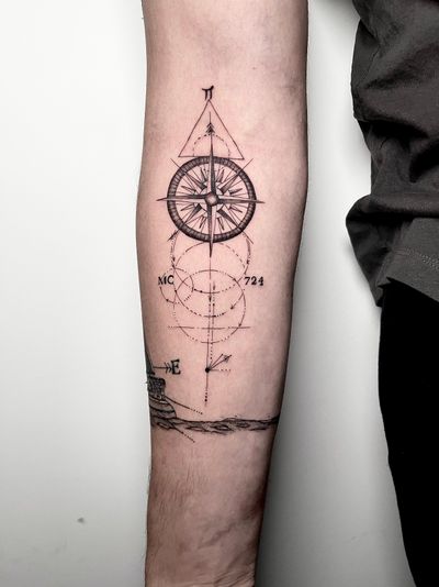 Most Stylish Compass Tattoos For Men 2023, Compass Tattoo For Boys 2023