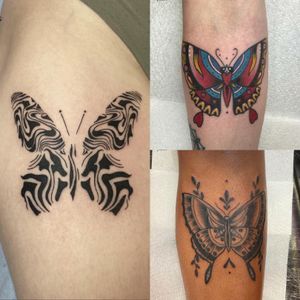 • 1,2 or 3? • psychedelic black, traditional colour or traditional black and grey? 🤔 All 3 pierces done by our resident @nicole__tattoo Books/Info: 👉🏻@southgatetattoo • • • #butterflytattoo #traditionaltattoo #blackwork #southgatetattoo #sgtattoo #sg #londontattoo #londontattoostudio #southgate #london #enfield #northlondon #ink #butterly 