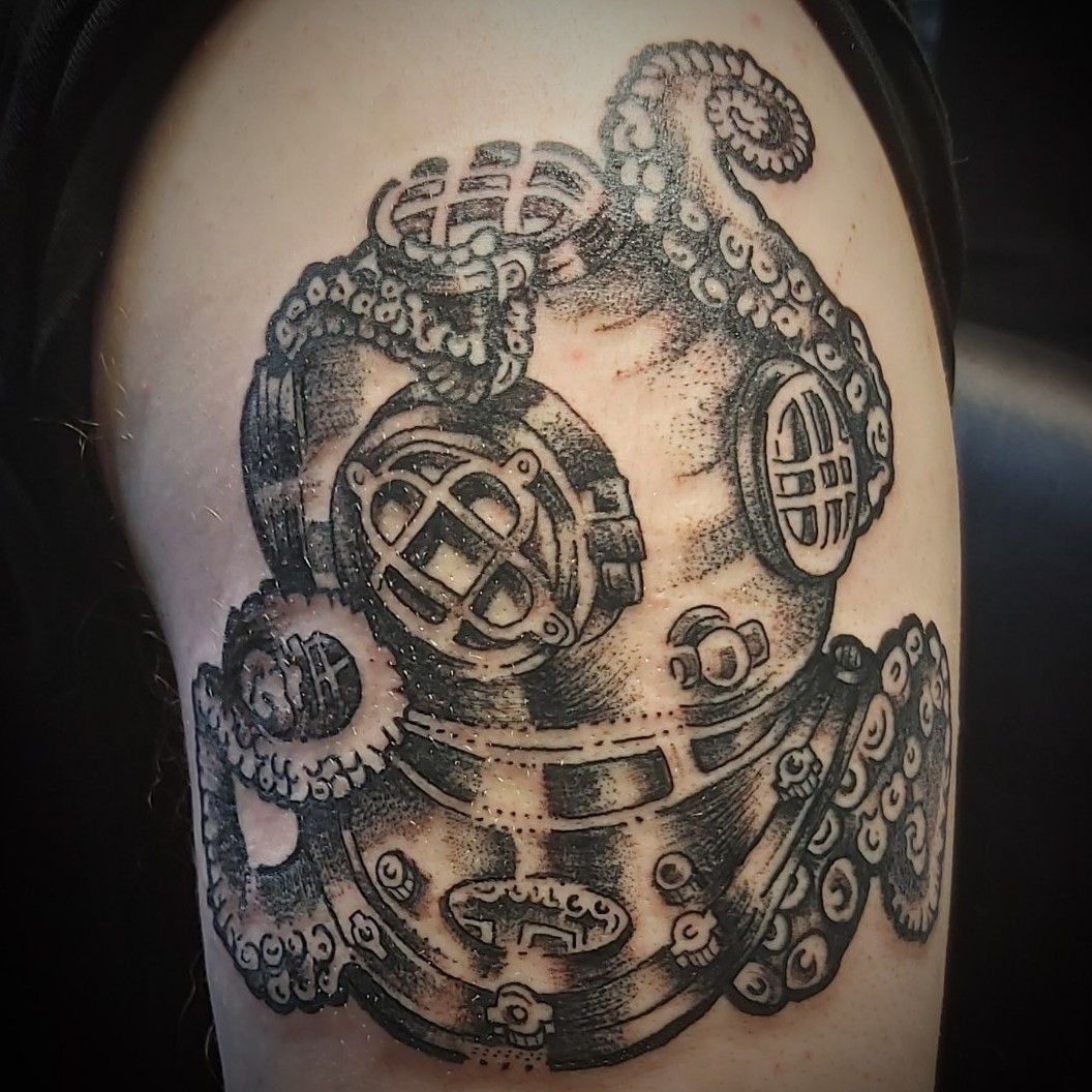 Details more than 81 commercial diving tattoos latest  ineteachers