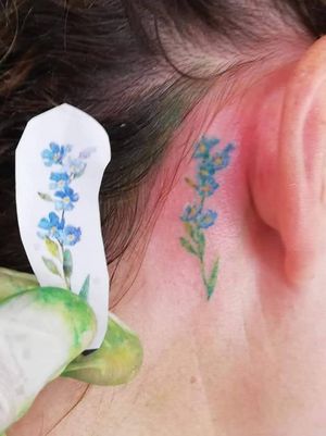 Full color Micro hyper realism floral 