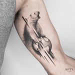 Polar Bear / Earth Tattoo Dotwork