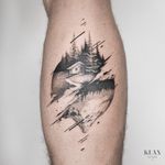 Landscape / Mountain Tattoo Dotwork