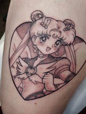 Sailor moon tattoo done at Hooks Ink