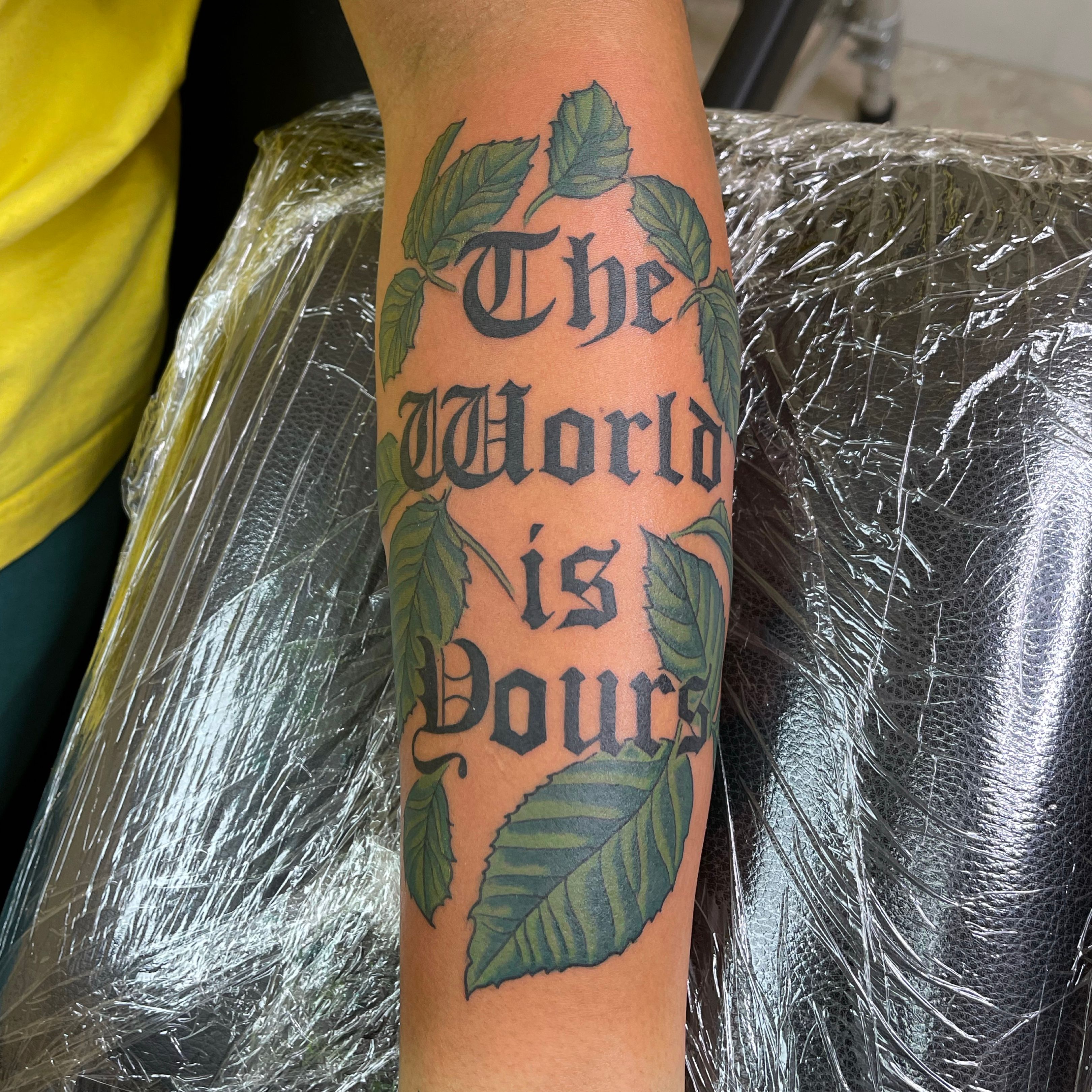 The World Is Yours Tattoo done in One Full day  Instagram