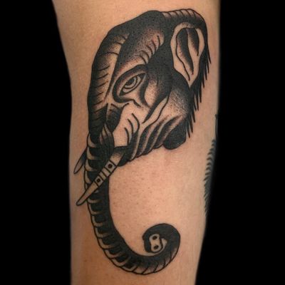 Elephant Birds Geisha Tigris Temporary Tattoo Black Tattoos Body