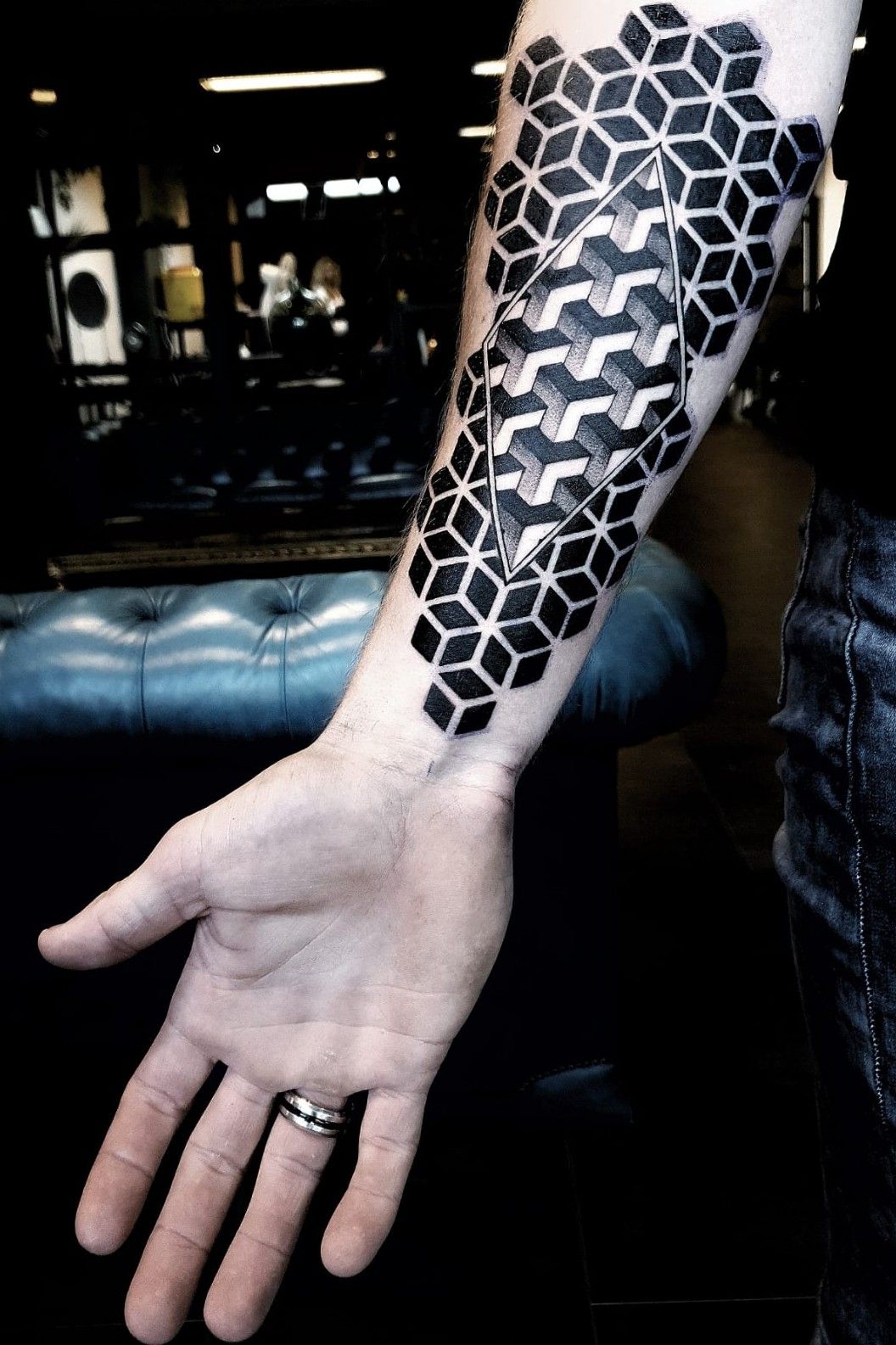 96 Exquisite Geometric Tattoos To Outline Your Creativity  Bored Panda