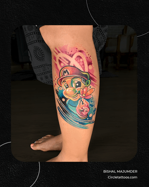 Mario Color Tattoo