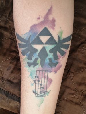 Zelda acuarela tattoo