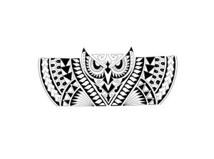 Maori tribal tattoos：owl