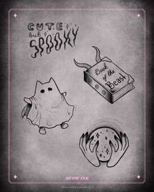Available tattoo designs except hands with a magic ball #cutebutspooky #cat #bookofthebeast #witch 