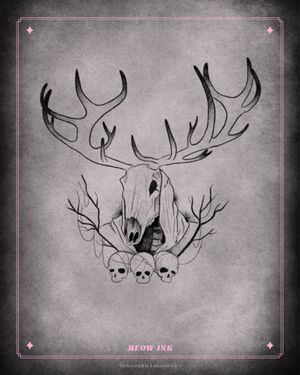 Available tattoo design #leshy #leszy #demon #slavic#slavicdemon #witcher 