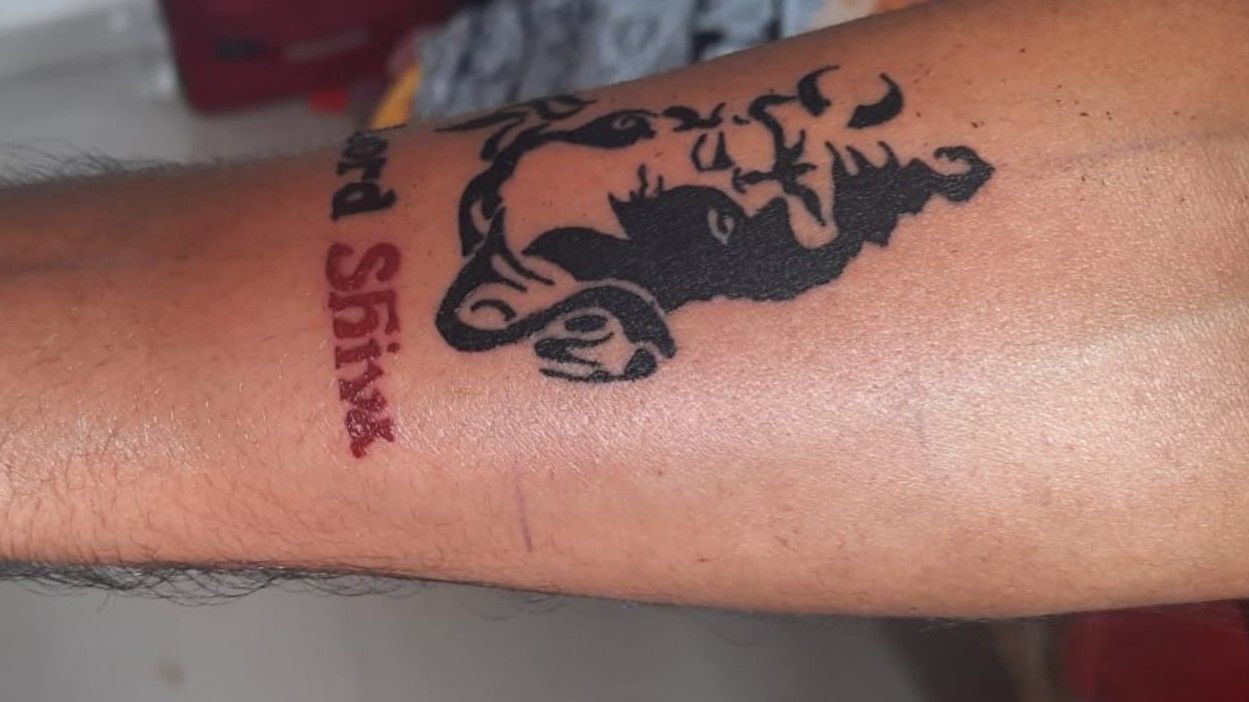Sunil Name Tattoo with double hart   YouTube