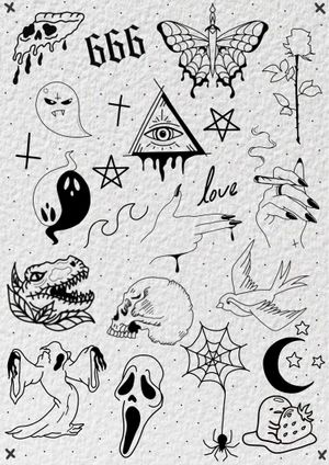 Most are my original designs, don’t steal, save for inspiration or contact me via Instagram @cellatattooink