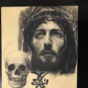 Jesus on fake skin