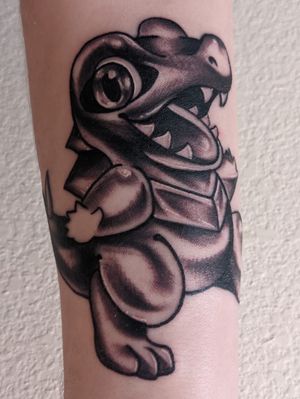 Tattoo Uploaded By Elijah Adorno Totodile The Crocodile Pokemon Black White Tattoodo